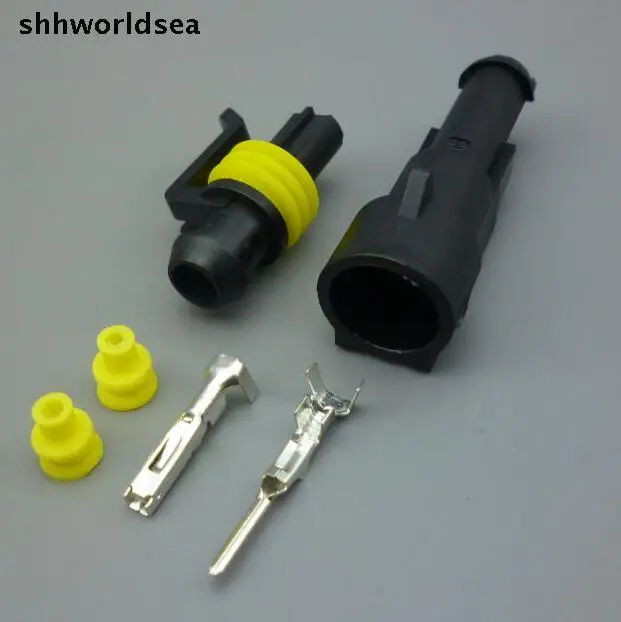 shhworldsea Free Shipping 10pcs/lot 1.5mm Car Motorcycle 1 Pin Waterproof Electrical Wire Cable Connector Plug Auto socket