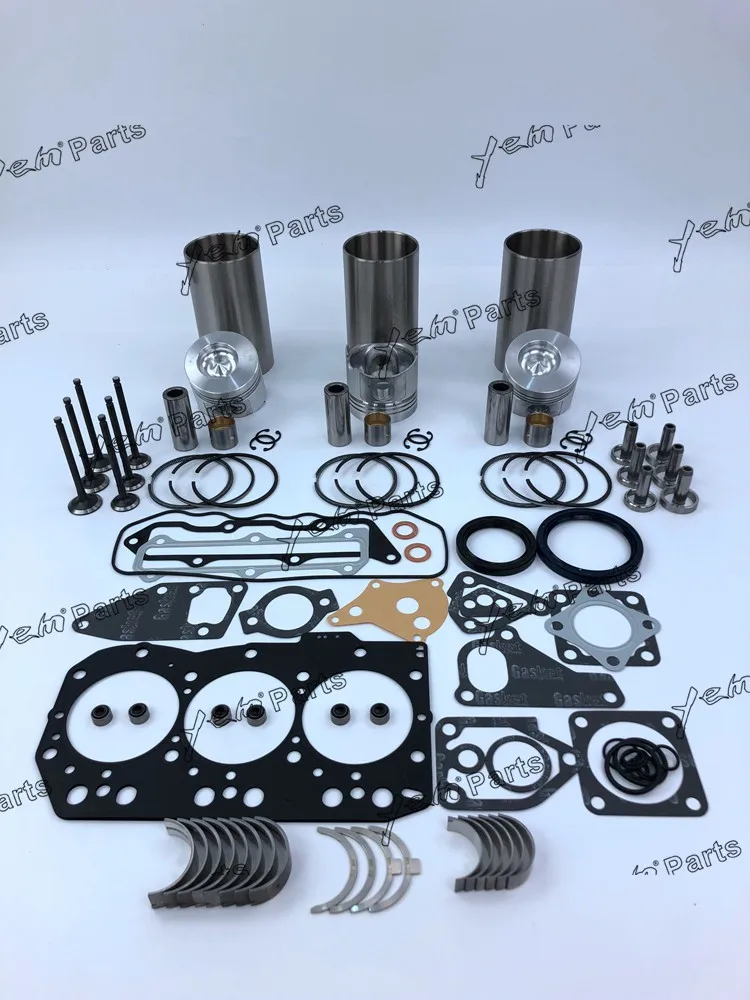 

For Yanmar engine 3TNC80 repair kit piston piston ring cylinder liner full gasket set bearings valve guide seat