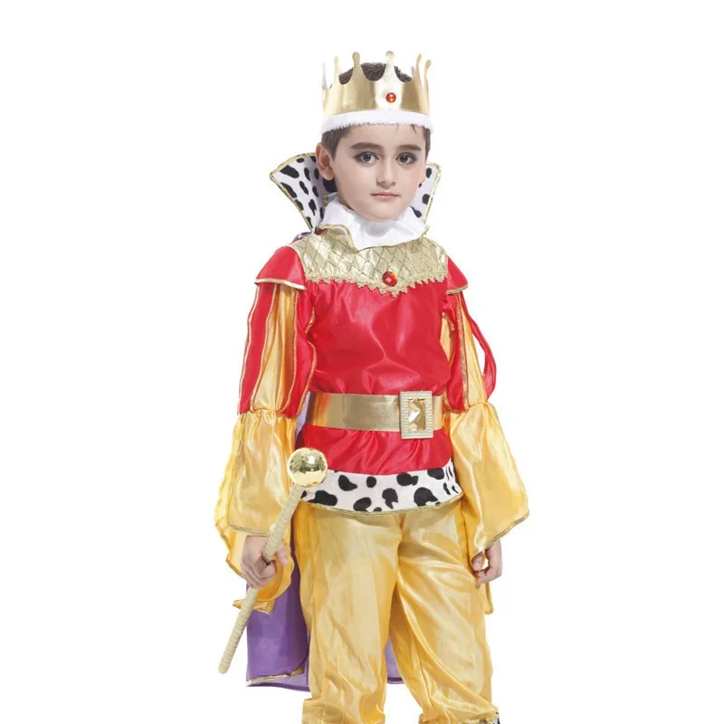 Kids Arabic Prince King Costume Halloween Christmas Carnival COS Masquerade Party Kids Fancy Dress Children Cosplay Clothes