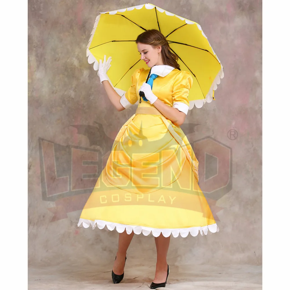 Jane Porter Costume Dress Umbrella Adult Women's Halloween Carnival Cosplay Costume image 5