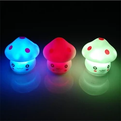 Cute Colorful bb glow LED Mushroom Lamp Baby Room Led Night Light Party Lights rgb Soft Baby Sleep Night light Novelty Luminous