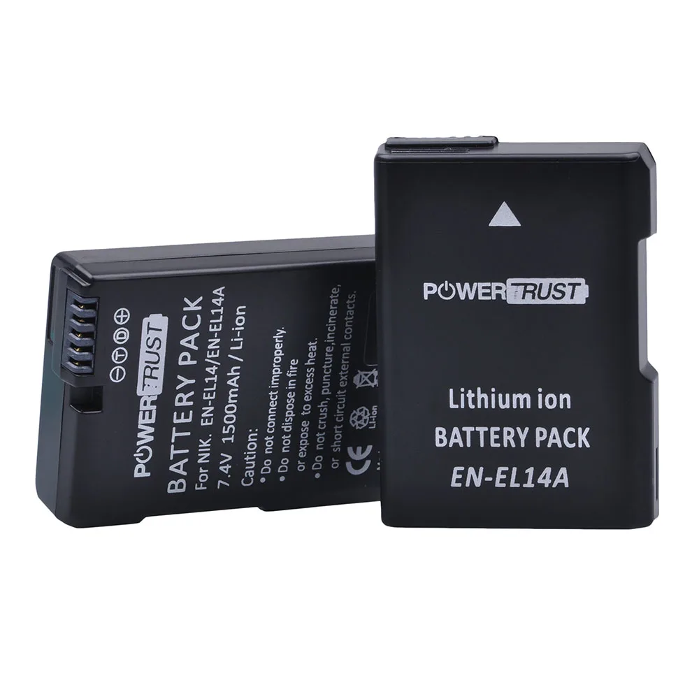 

1pc 1500mAh EN-EL14 EN-EL14a EN EL14 Battery for Nikon D90 D300 D5300 D5200 D5100 D3300 D3200 D3100 for COOLPIX P7100 P7200