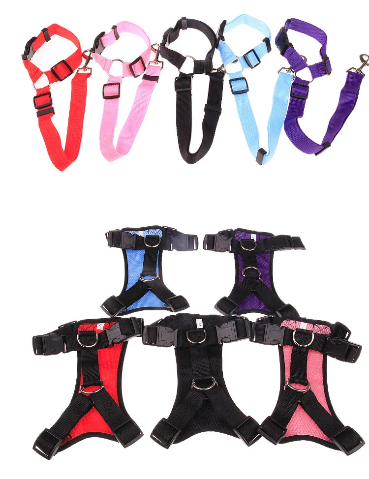 

Nylon Dog Leashes Training Walk Out Harness Vests Adjustable Elastic Pet Dog Traction Ropes For Medium Large Dogs