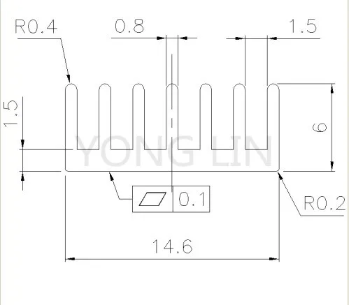 50 unids Aluminum Heat Exchanger 14x14x6mm, CPU GPU Chip VGA RAM LED Radiator IC, REFRIGERATOR