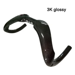no logo 3K/UD Matte/glossy Carbon Handlebar Track Sprinter Carbon Bar Drop Bar Matte Finish 31.8mm 370mm/385mm Hectic Races Bars