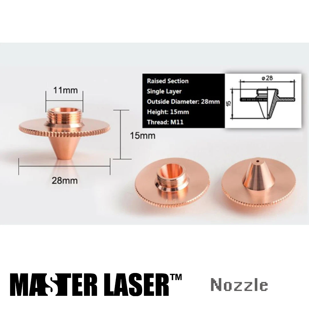 Precitec Ugelli Laser di Rame Cu 1.0 1.2 1.5 1.8 2.0 2.5 3 3.5 4.0 Ad Alta Potenza di Taglio Laser In Fibra macchina Trumpf JFY