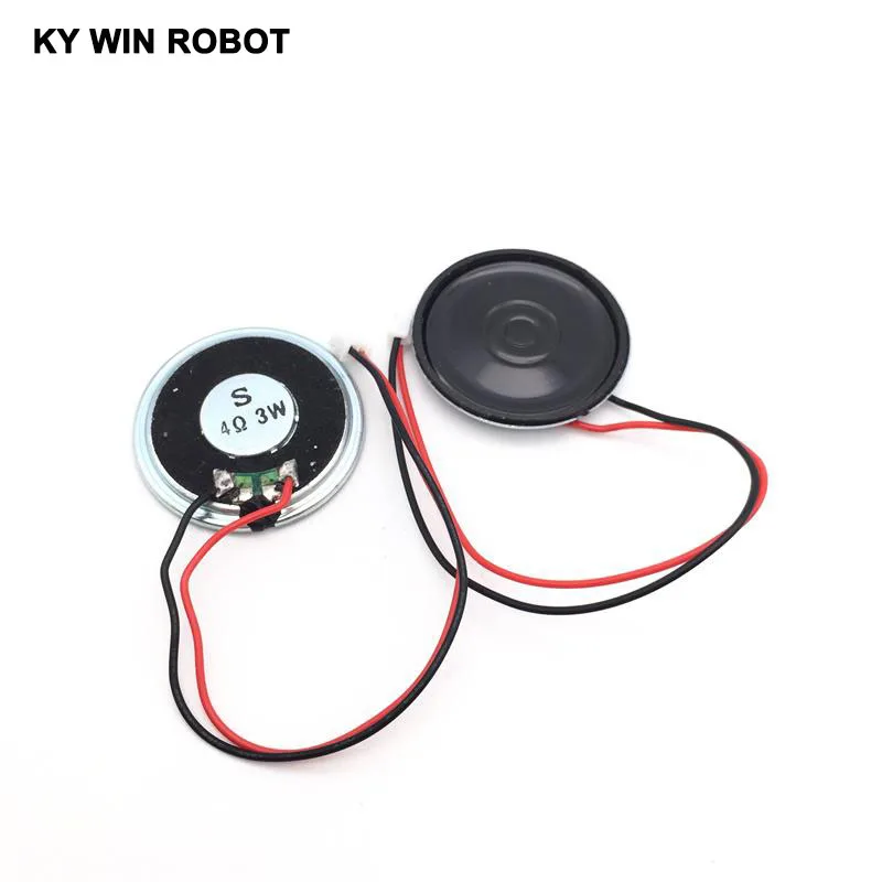 2pcs/lot New Ultra-thin speaker 4 ohms 3 watt 3W 4R speaker Diameter 40MM 4CM thickness 5MM with PH2.0 terminal wire length 15C