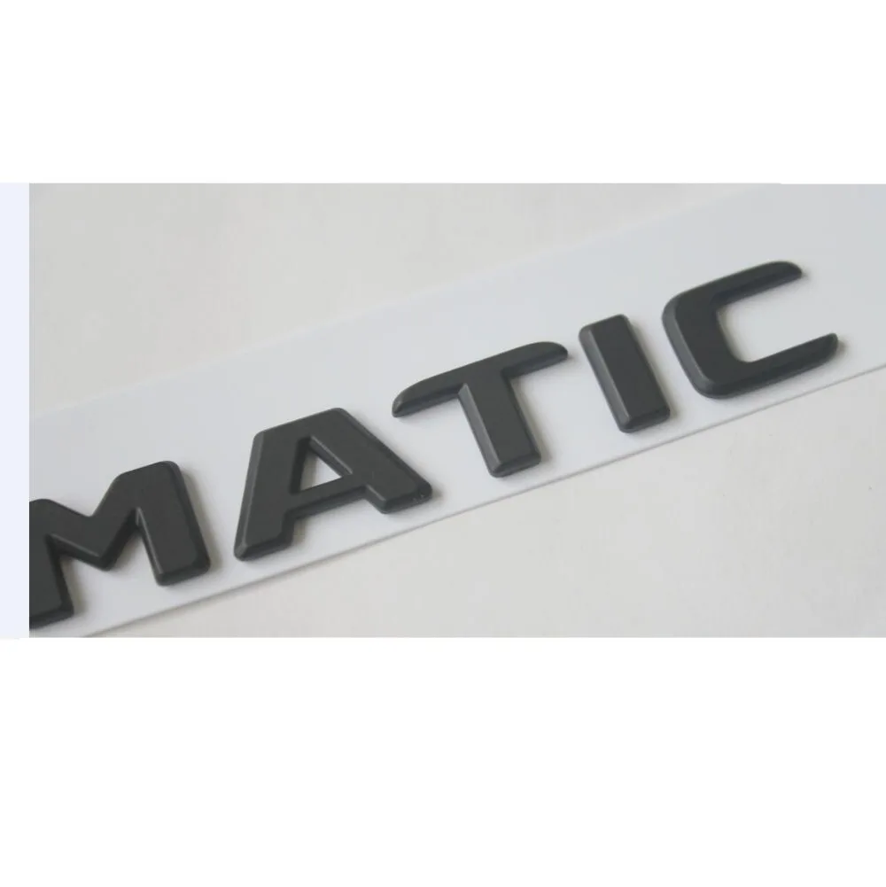 Flat Matt Black Red Letters Trunk Emblems Badges for Mercedes Benz AMG C63 E63s S63 S CLS63s GLE63s GLS63s 4MATIC