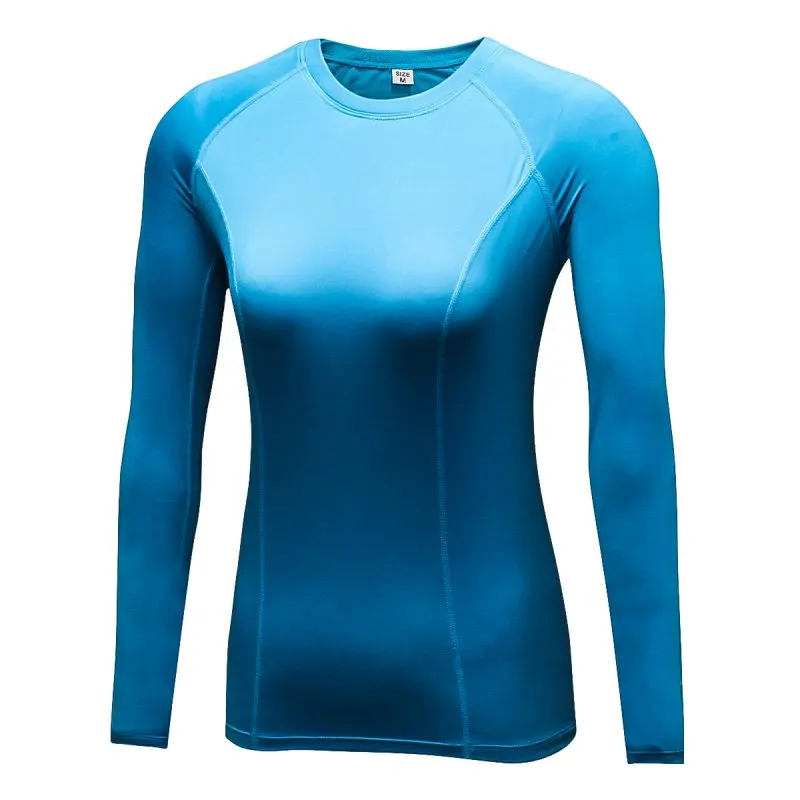 Women Autumn Nylon Quick-Drying Long Sleeve Fitness Gym Running Yoga T-Shirt