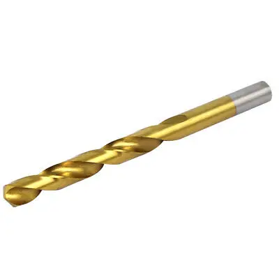 9.7mm Drilling Diameter Titanium Plated 2 Flutes Straight Shank Twist Drill Bit