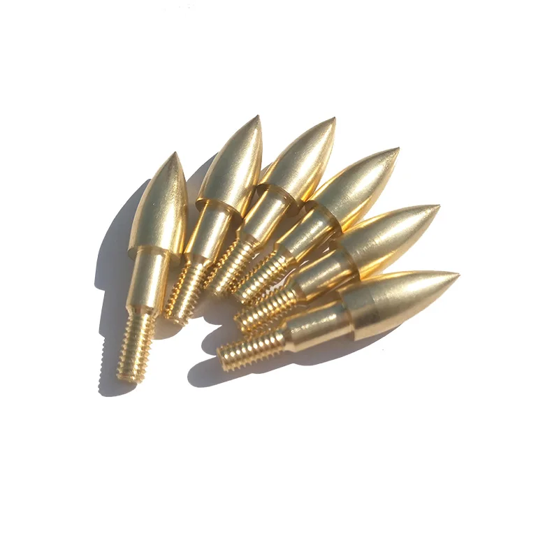 Sharrow 30 pcs Archery Arrow Target Broadhead in Hunting Arrow Point Gold Hunting Shooting Accessory