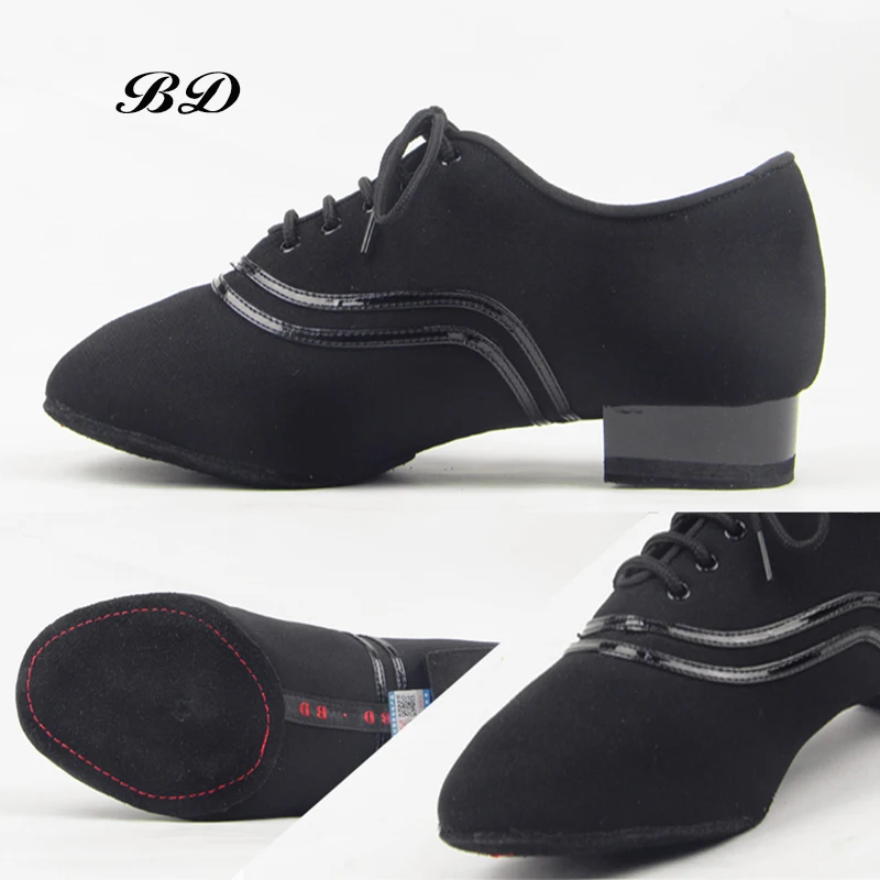 BD DANCE Shoes Chaussures latines pour hommes, Chaussures de salle de Rhpour hommes, Semelle en cuir de vachette moderne, Super durable, Non ald