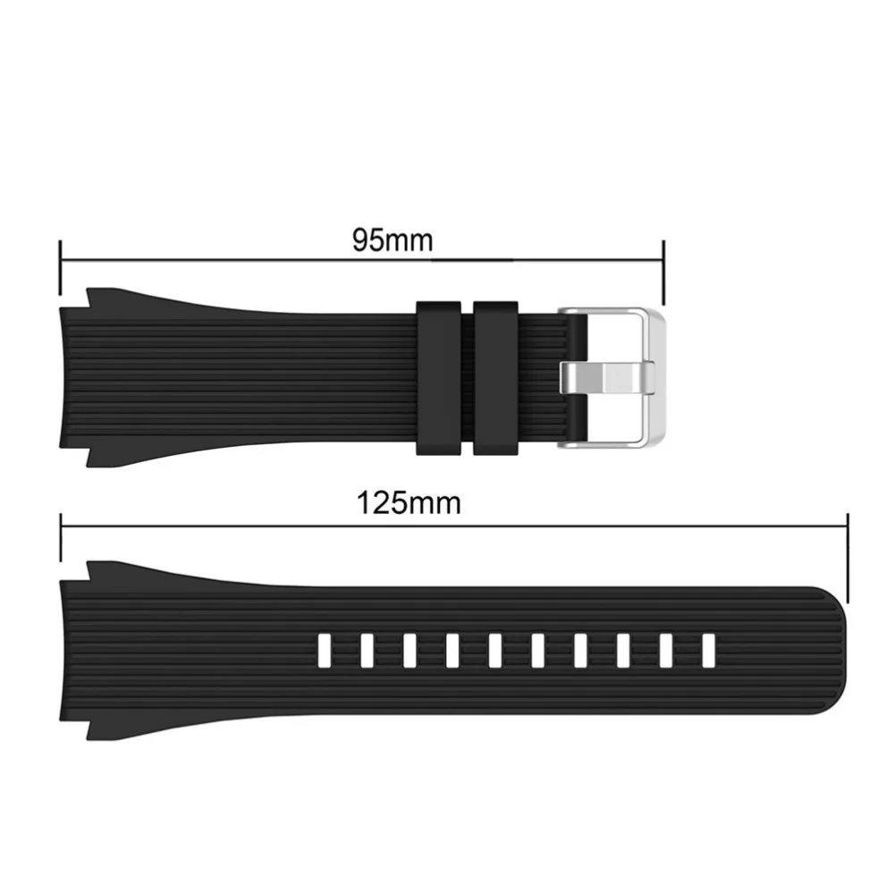 22mm pulseira de relógio de silicone macio para samsung galaxy assista 46mm faixa de esportes relógios inteligentes banda para samsung gear s3 pulseiras de relógio