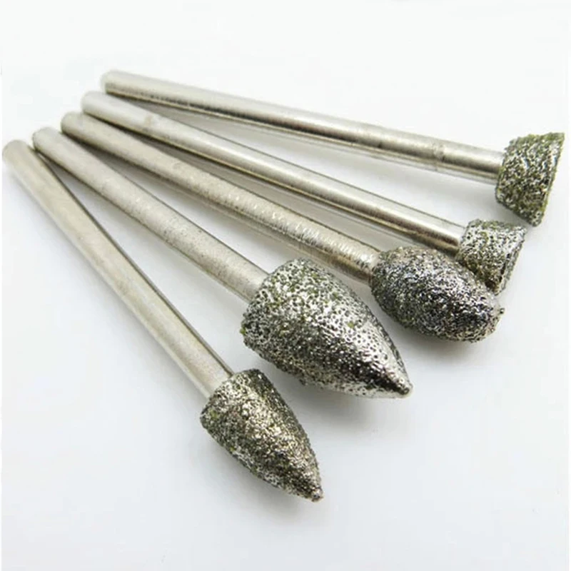 

5pcs diamond tools for granite diamond grinding wheel for dremel rotary tool diamond burs rotary diamond tools accessories