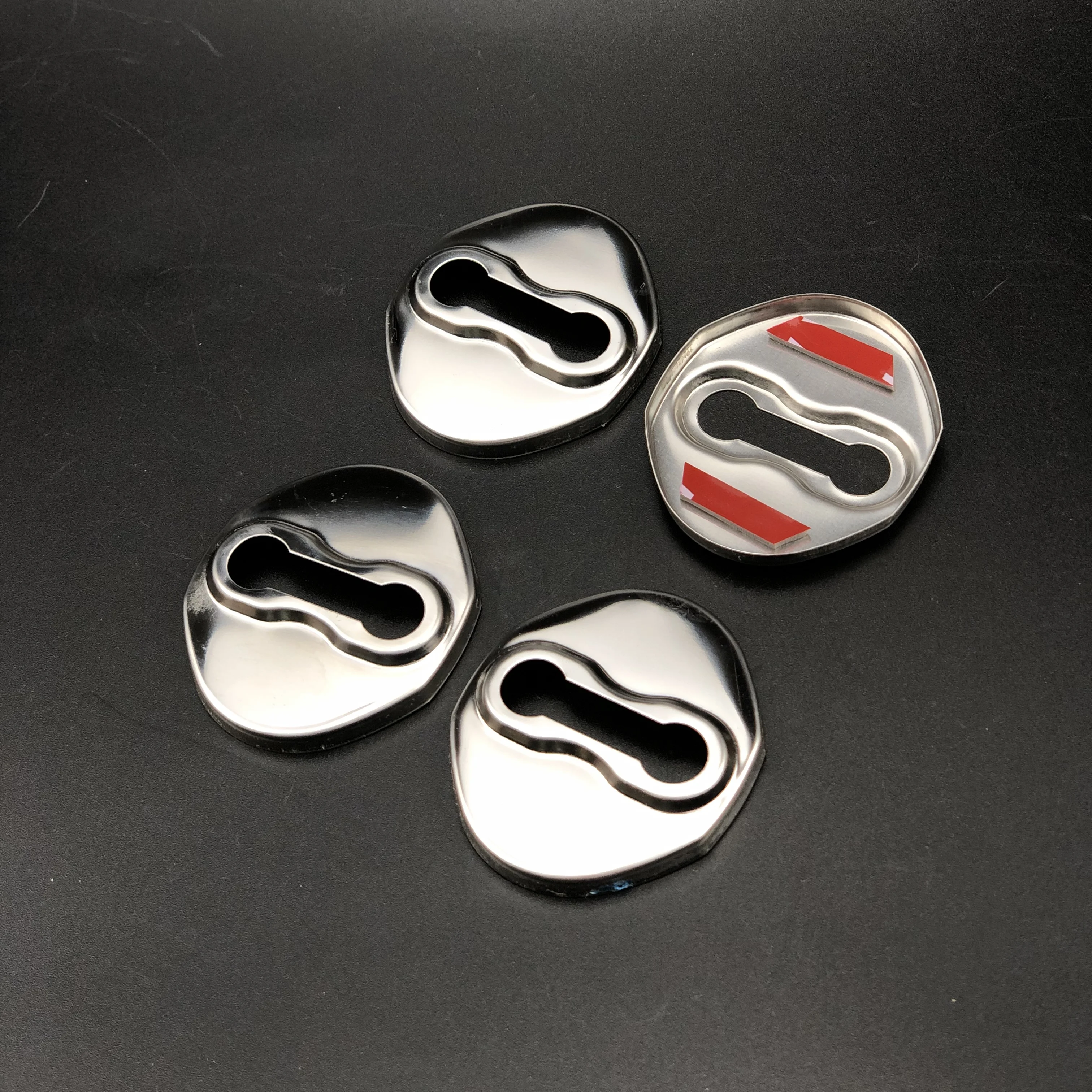 

For Mitsubishi Lancer-Ex V93 V3 V5 For Pajero 2014 For Asx 2011 2012 2013 Door Lock Cover Protective Cover 4pcs car styling