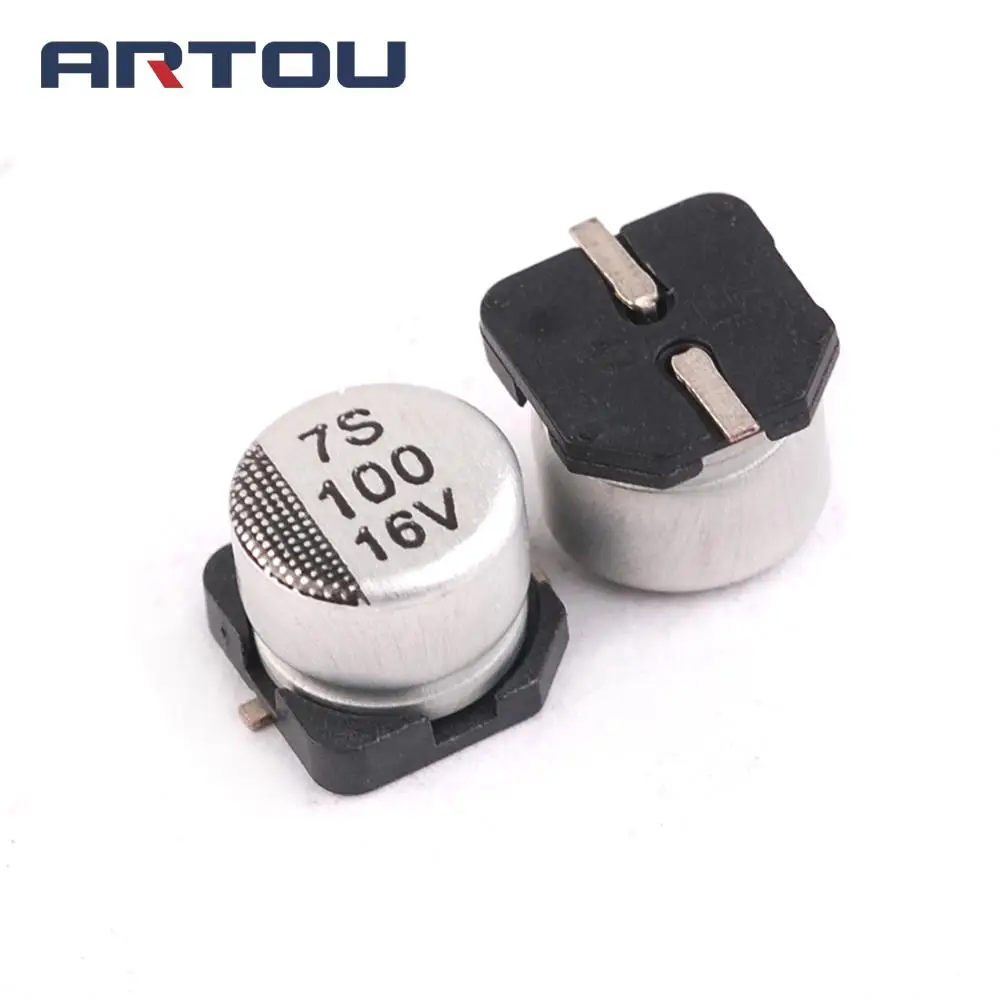 BỘ 50 16V 100UF 100 UF/16 V 6.3X5.5MM SMD Nhôm Điện Phân Tụ Điện