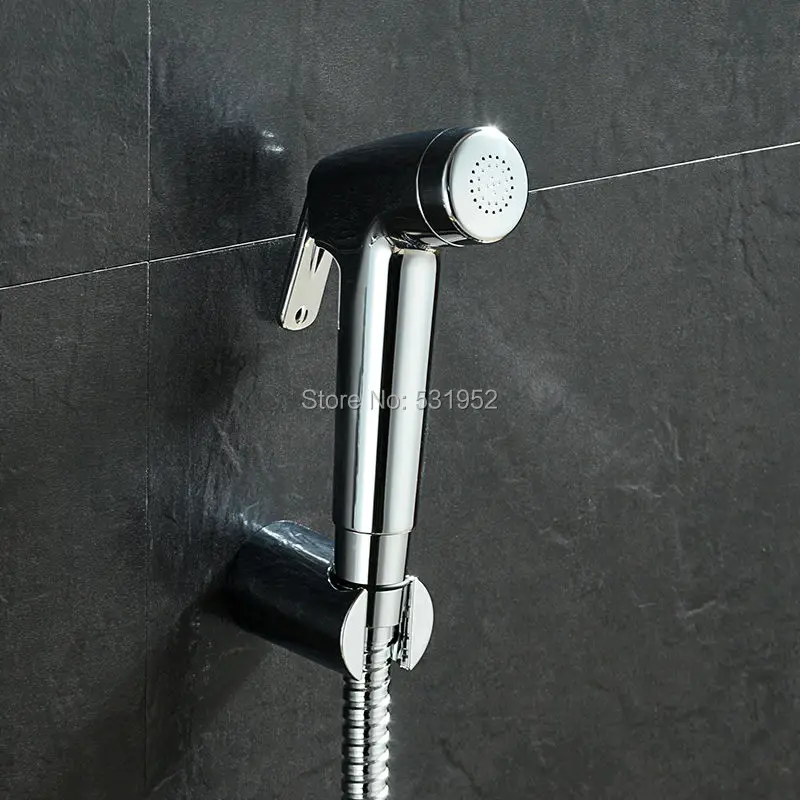 ABS Bidet Shattaf Douche Spray Chrome Hygienic Muslim Toilet Hand-held Toilet Plating Spray Nozzle Sprinkler Shower Head Bidet