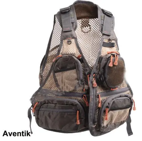 

Aventik Super Light Adjustable Mesh Fabric Fishing Vest General Size Multi Function With Mutil-Pocket Outdoor Fly Fish