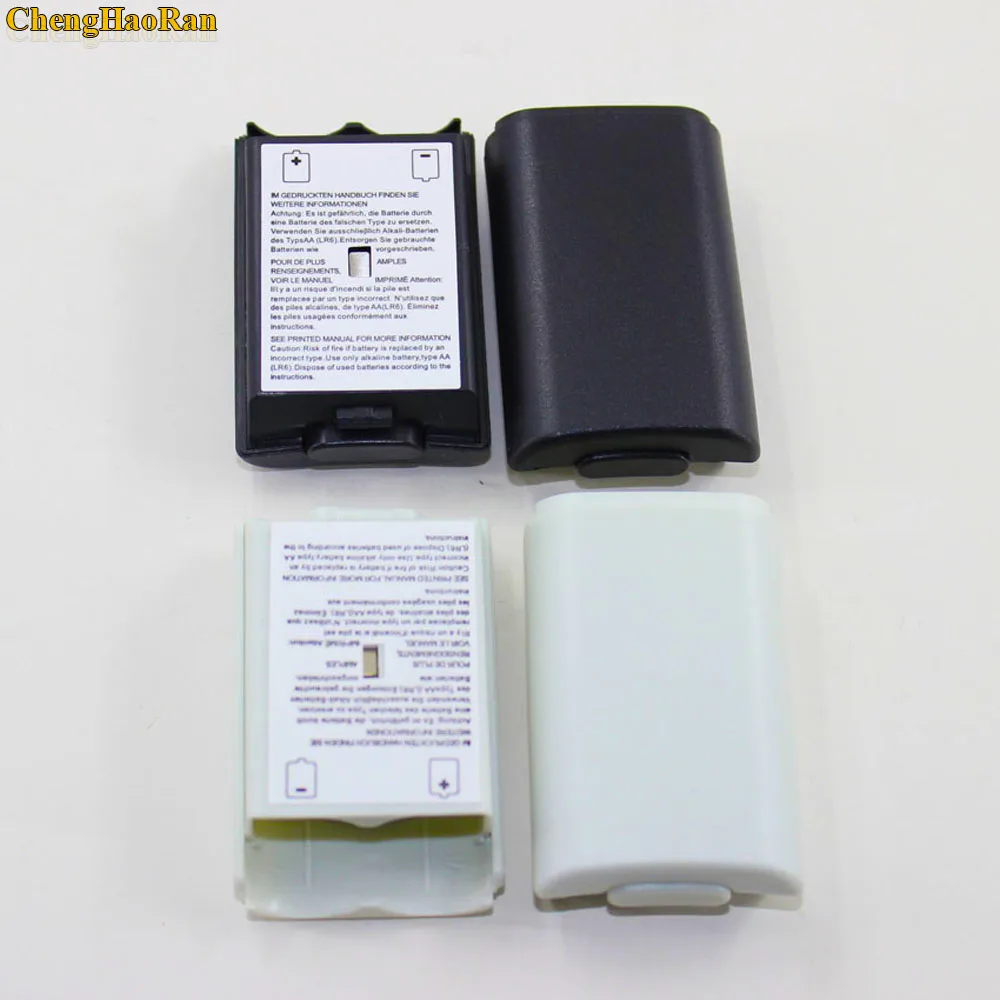 200pcs Game Battery Case For Xbox 360 Wireless Controller Rechargeable Battery Cover For Xbox 360 w/ Sticker Accessories