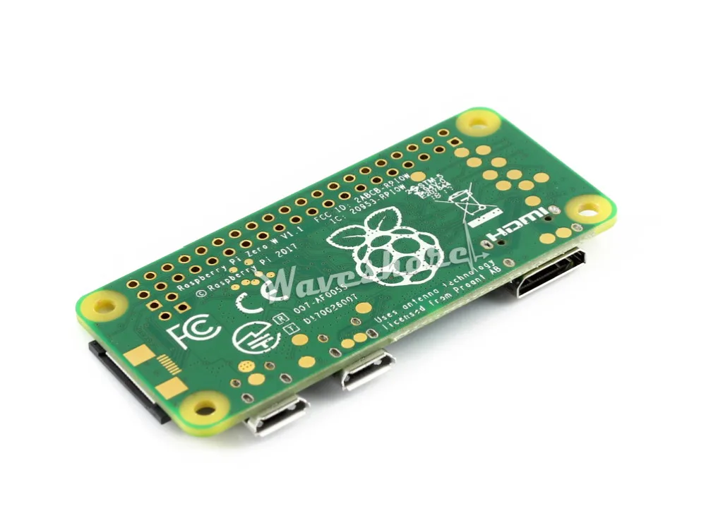 مجموعة تطوير Raspberry Pi Zero W ، مجموعة أساسية صغيرة ، محول HDMI إلى HDMI ، كابل OTG Micro USB وشرائط دبوس 2 × 20 دبوس