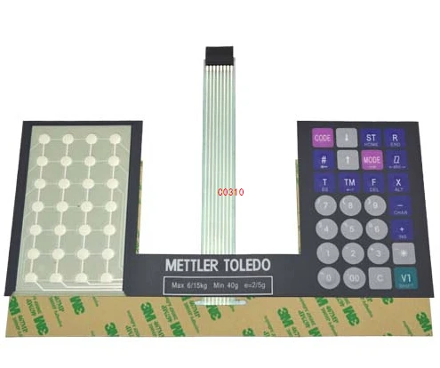 METTLER Toledo 3600 Scale Keyboard Film(Key strengthen edition)(ENGLISH VERSION) P/N: 71207380