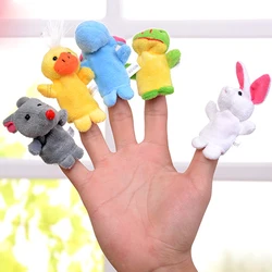 1pcs small animals finger dolls toys puppets cute small animal finger doll double fabric smooth thread puppets