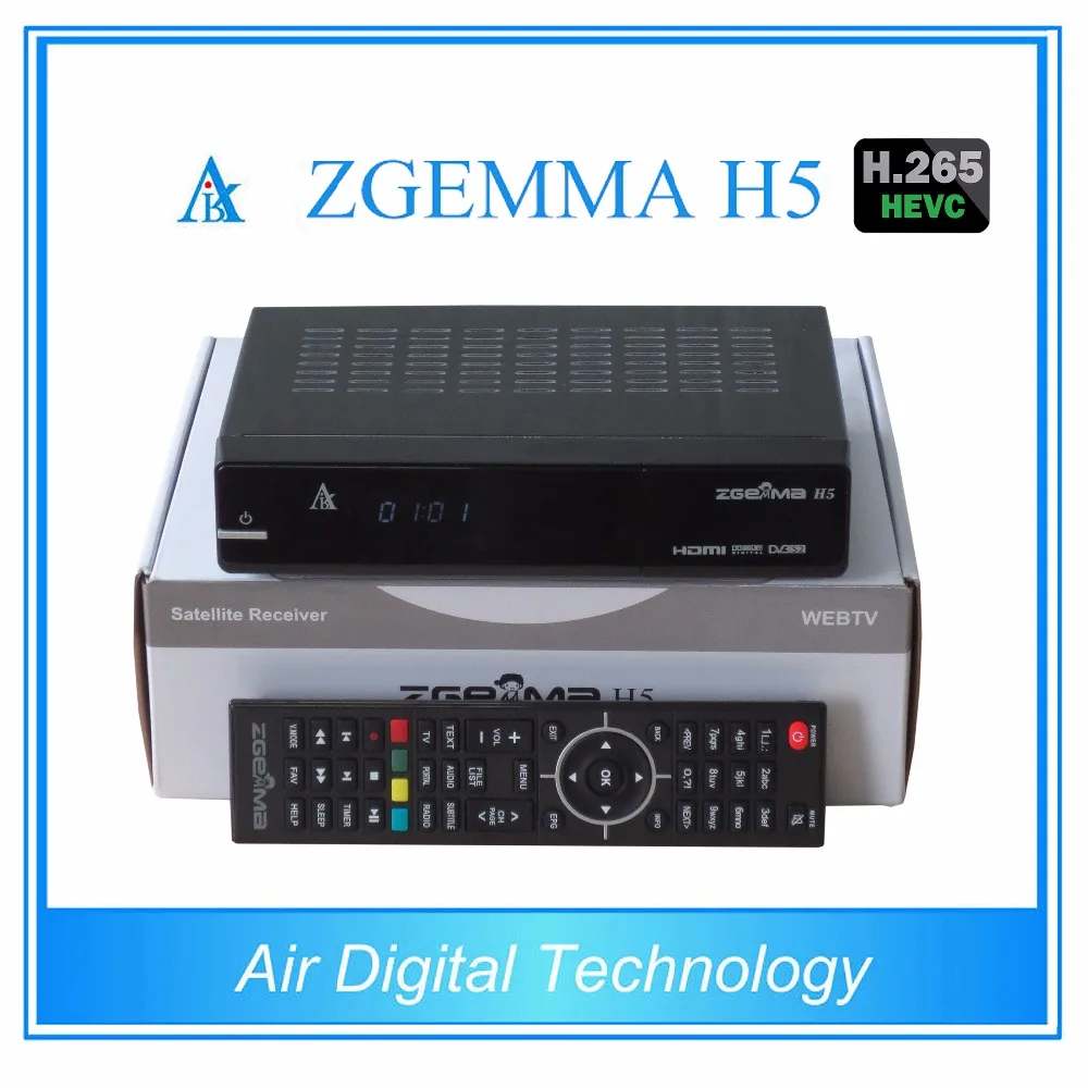 ZGEMAM H5 fast cpu running satellite tv decoder H.265 digital DVB S2 + DVB T2/C  support CI&CA