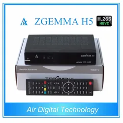 ZGEMAM H5 быстродействующий ЦП спутниковый ТВ Декодер H.265 цифровой DVB S2 + DVB T2/C поддержка CI & CA