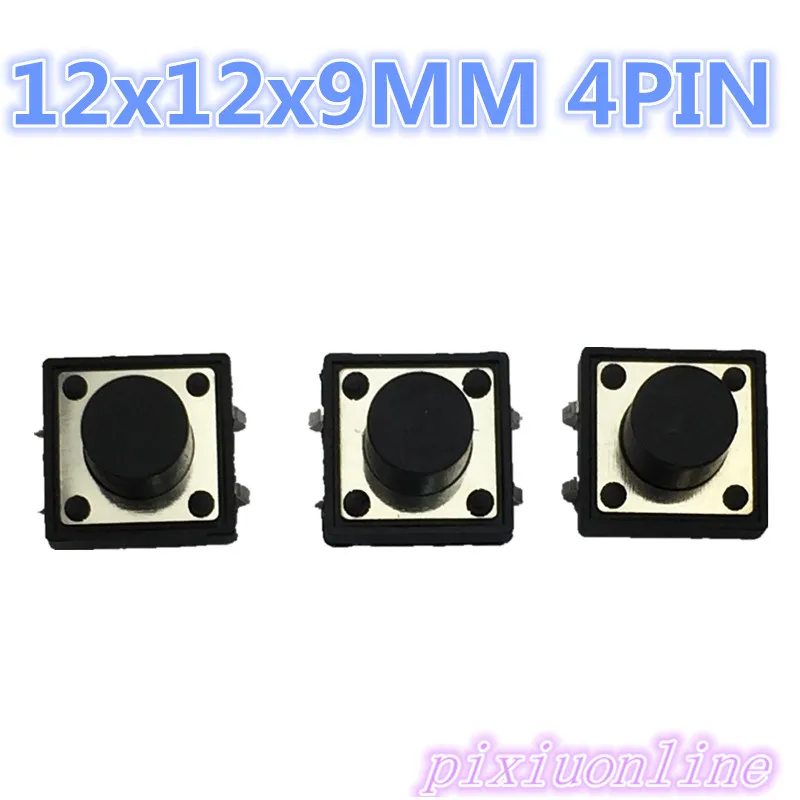 G86Y 12x12x9MM 4PIN 30pcs G86 Tactile Tact Push Button Micro Switch Self-reset DIP Top Copper The Cheapest High Quality