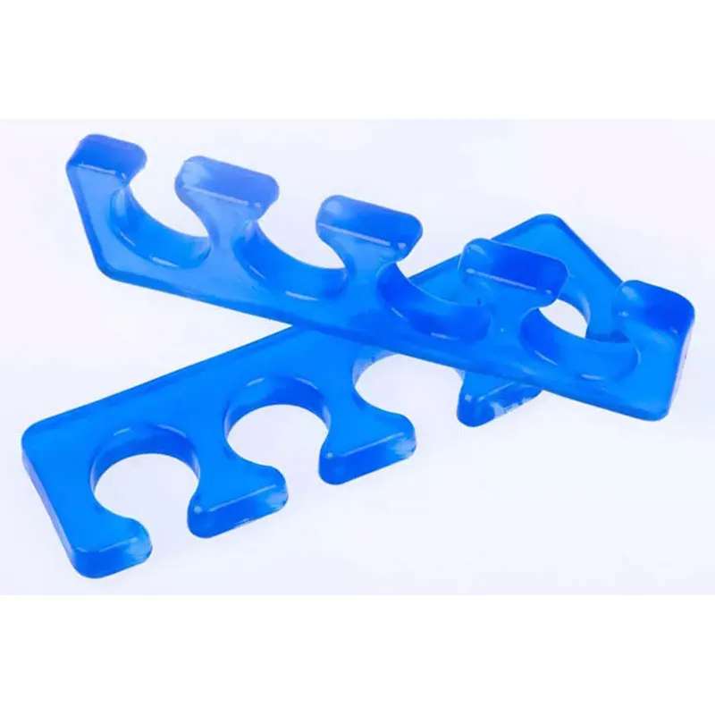2pcs Silicone Soft Form Toe Separator/Finger Spacer For Manicure Pedicure Nail Art Tool Flexible Soft Silica Random Color