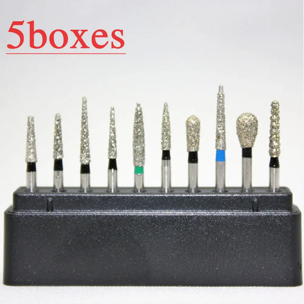 

50pcs Dental Diamond FG1.6mm Burs Set For Porcelain Polishing Dentist Product