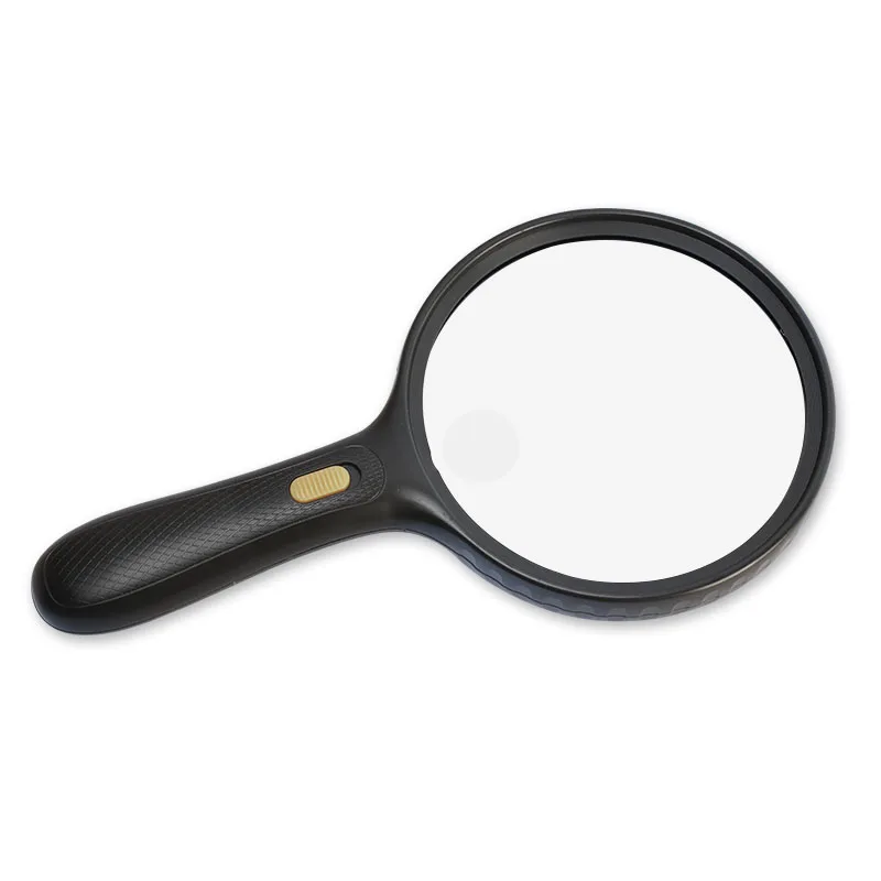 1.8X/5X Magnifier with 3 LED Large 5.5 inch Lens Handheld Magnifying Glass for Newspaper Map Book Reading Old People Visual Aid