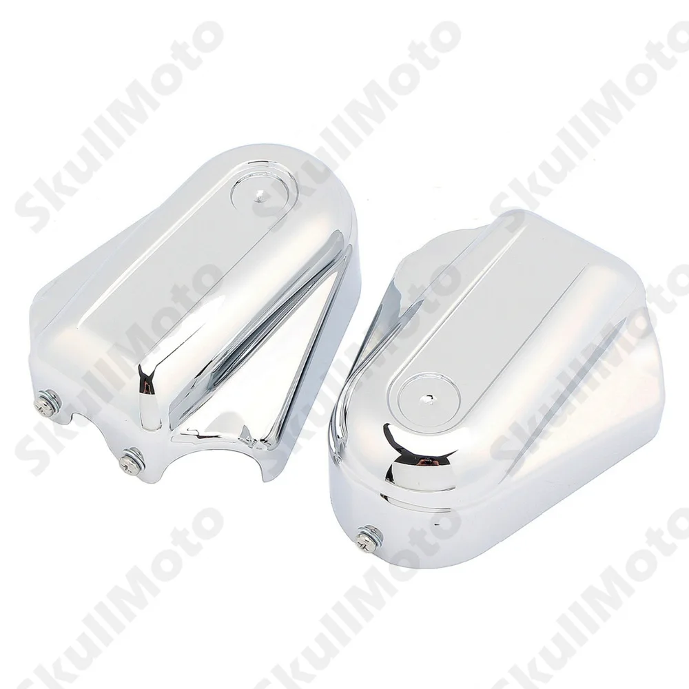 

Chrome Motorcycle Bar Shield Rear Axle Covers Swingarm Cap For Harley Softail Deluxe FLSTN FXSTB 2008 2009 2010 2011-2017