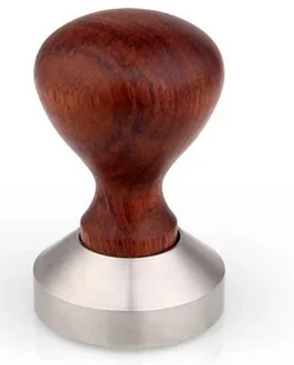 

FeiC 1pc short wooden Handle 49/51/53/55/57/58mm Stainless Steel base Coffee Espresso Tamper Bean dusts Press Barista