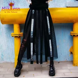 Mikumn Harajuku Skirt Punk Style Women High Waist Skirt Gothic Streetwear