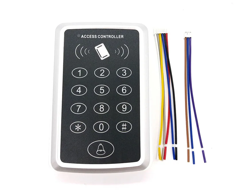 125Khz 12V DC RFID Door Reader Mini Keypad Proximity ID Access Control System EM4100/TK4100 Card Access Control Door Opener