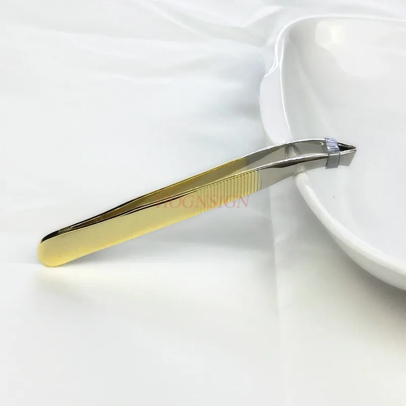 Augenbraue Pinzette Frauen Make-Up Biegung Spitze Haarentferner Clip Anti-skid Design Gesichts Make-Up Werkzeuge Falsche Wimpern Schönheit werkzeug Verkauf