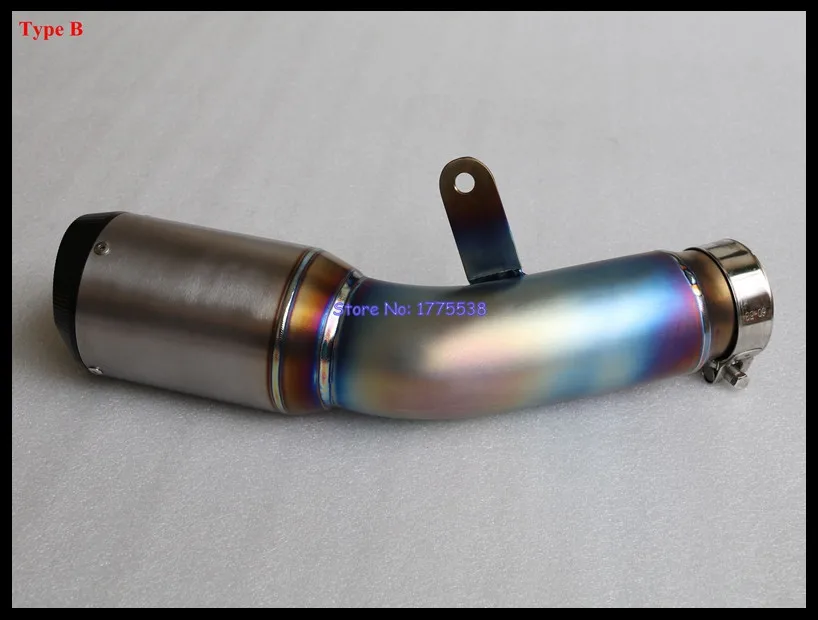 Blue Burnt S1000RR 2015 2016 Motorbike Muffler Exhaust Pipe Escape Titanium Alloy Motorcycle Exhaust Muffler for S1000RR 15-16