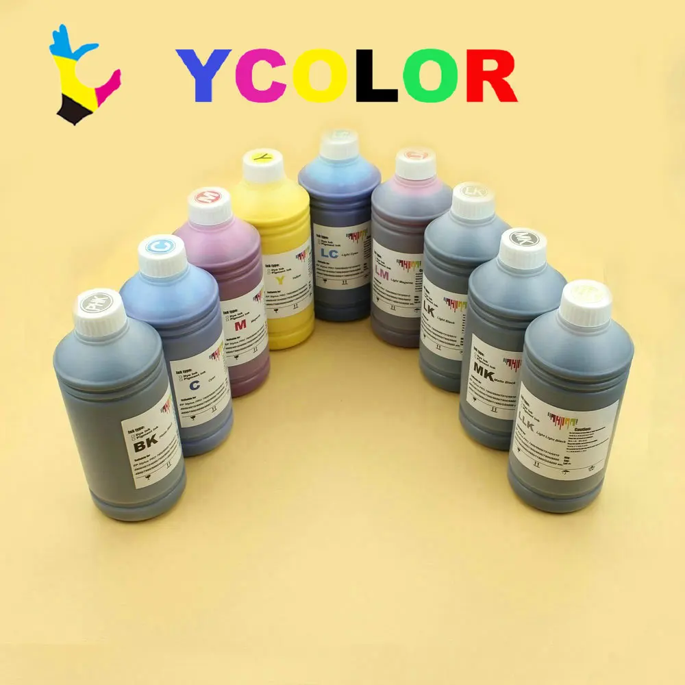 1000ml/bottle Pigment ink for Epson SureColor P600 P800 P808 Waterproof sunshine resistant ink