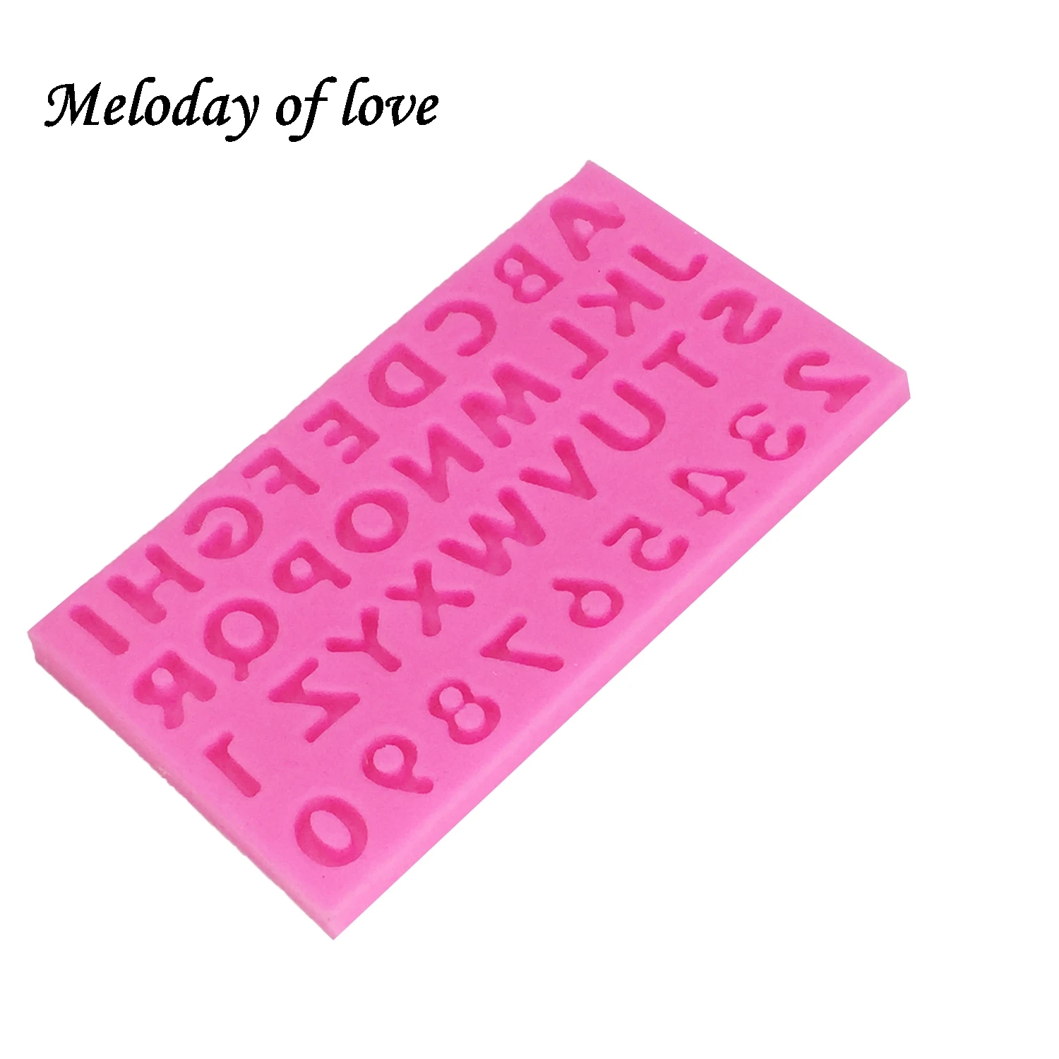 Alphabet Silicone Mold DIY number letter Cake decorating Tools Gumpaste fondant chocolate Polymer Clay Resin T1399