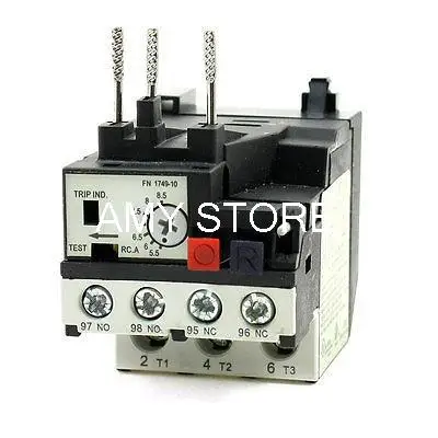 

RHN-10K 2.4-3.6A 4-6A A5.5-8.5A Range 3 Phase 1NO 1NC Electric Thermal Overload Relay