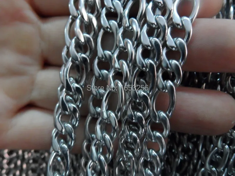 For Wholesale 5 Meters  Stainless Steel 1:3 NK  Link Chain Jewelry Finding /Marking DIY Necklace Bracelet