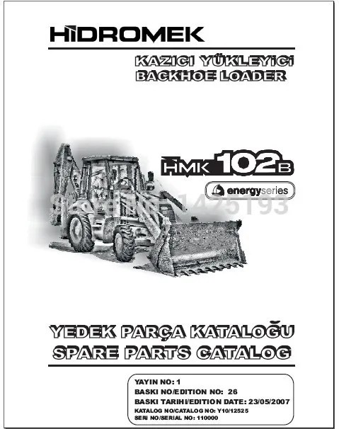 Hidromek spare part catalogs, Hidromek service manual, wiring diagrams, operation and maintenance manuals