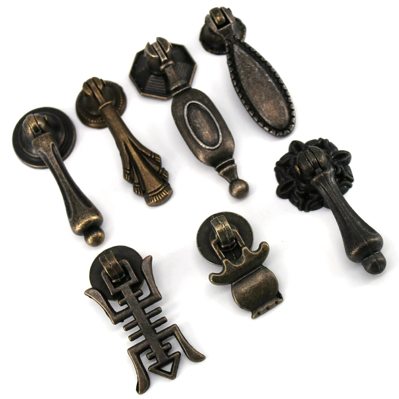 1pc Assorted Antique Bronze Cabinet Knob Drawer Pull Kitchen Cupboard Closet Handle Pull Pendants Knob