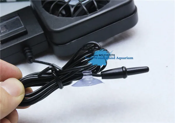 Mini nano clip hang on cooling fan sensor automatic run stop temperature control aquarium water plant fish tank