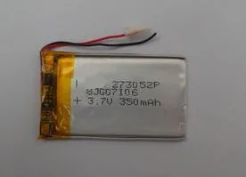 

3.7v 350mah 273052 polymer lithium ion li-po rechargeable battery for MP3 MP4 Bluetooth headset recorder