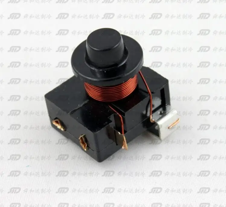 1Pc 1/8 1/6 1/5 1/4 1/3HP Refrigerator Plastic Housing Starter Compressor PTC Relay Black