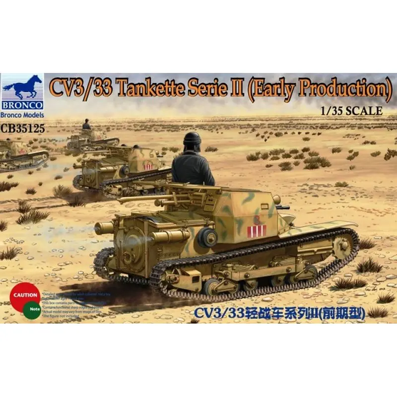 BRONCO CB35125 1/35 CV3/33 Tankette Serie II (Early Production) - Scale Model Kit