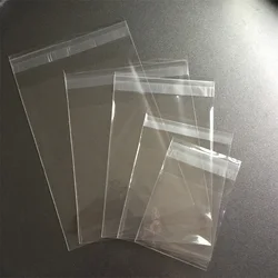 Sacos de plástico transparentes para o biscoito, 100 pcs/lot, tamanho 5, autoadesivo, para o biscoito, doces do casamento