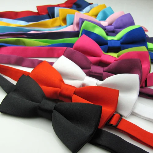 Classic Kids Bowtie Boys Grils Baby Children Bow Tie Fashion Solid Color Mint Green Red Black White Green Pets Cravate For Kids